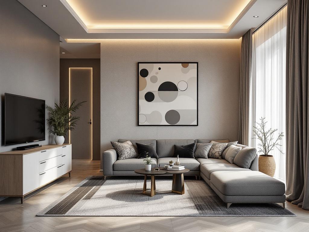 Схема нейроархитектурного планирования пространства с зонами активности и отдыха