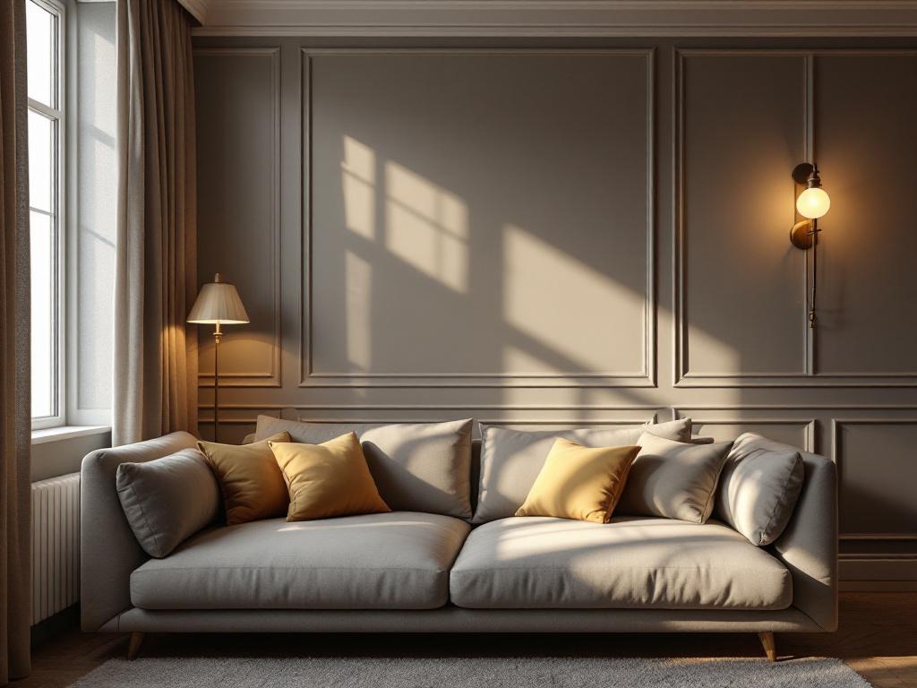 Цветовая палитра терапевтического дизайна с тёплыми нейтральными оттенками