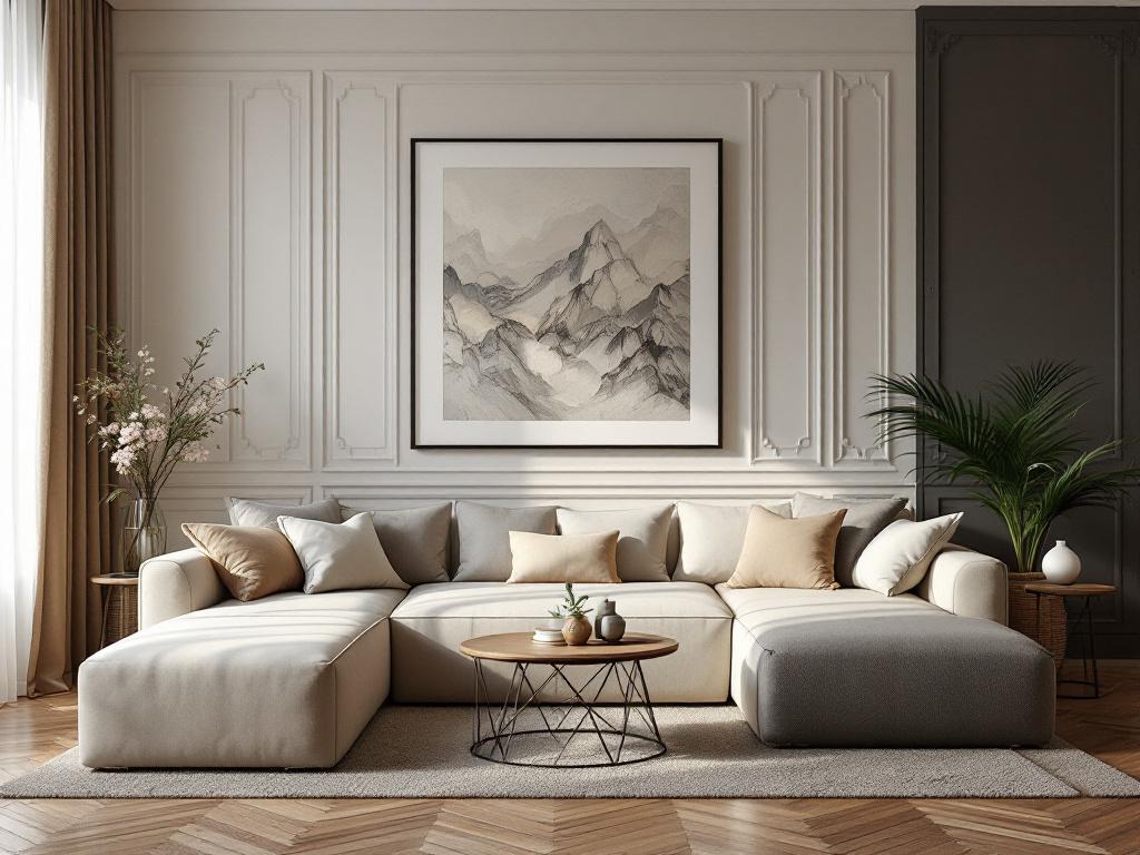 Зонирование пространства в однокомнатной квартире с рабочей и жилой зоной