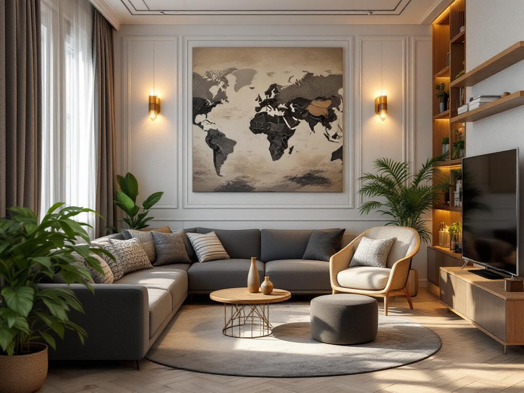 Схема планировки двухэтажного коттеджа с зонированием