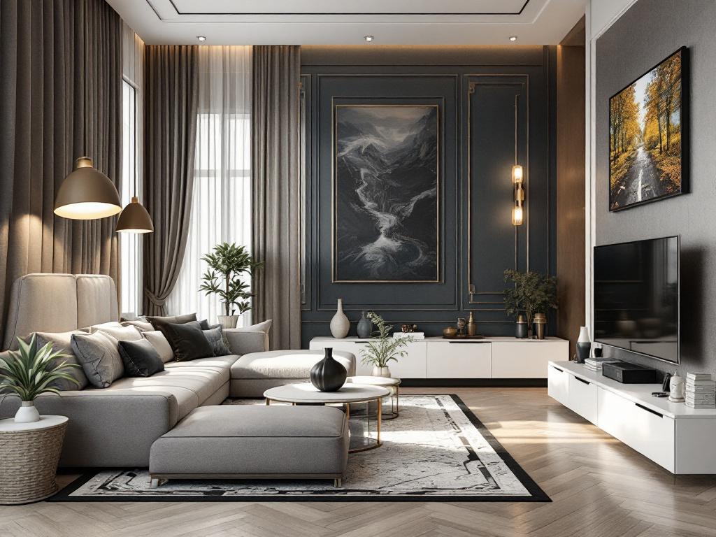 Винтажная мебель интегрированная в современный контекст интерьера