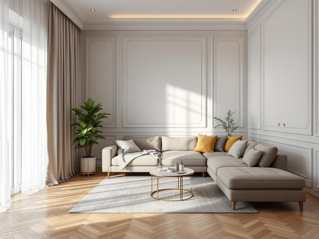 Современный интерьер квартиры для семьи с детьми с зонированием