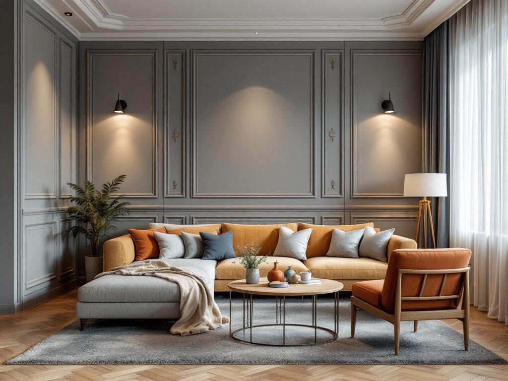 Интерьер пекарни в скандинавском стиле с белыми стенами и деревянной мебелью