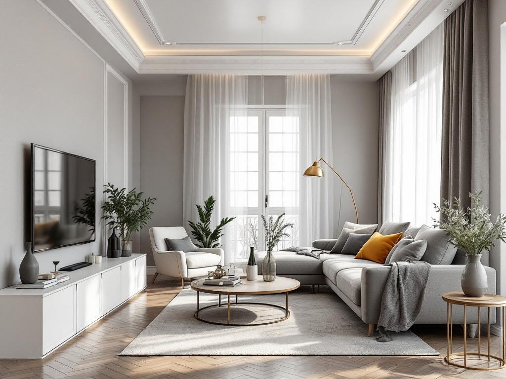 Многоуровневое освещение в минималистичном интерьере