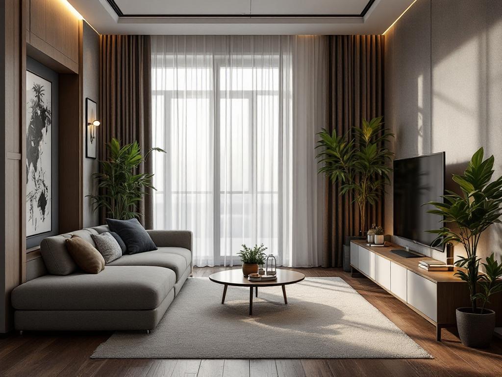 Планировка торгового зала магазина одежды с зонированием