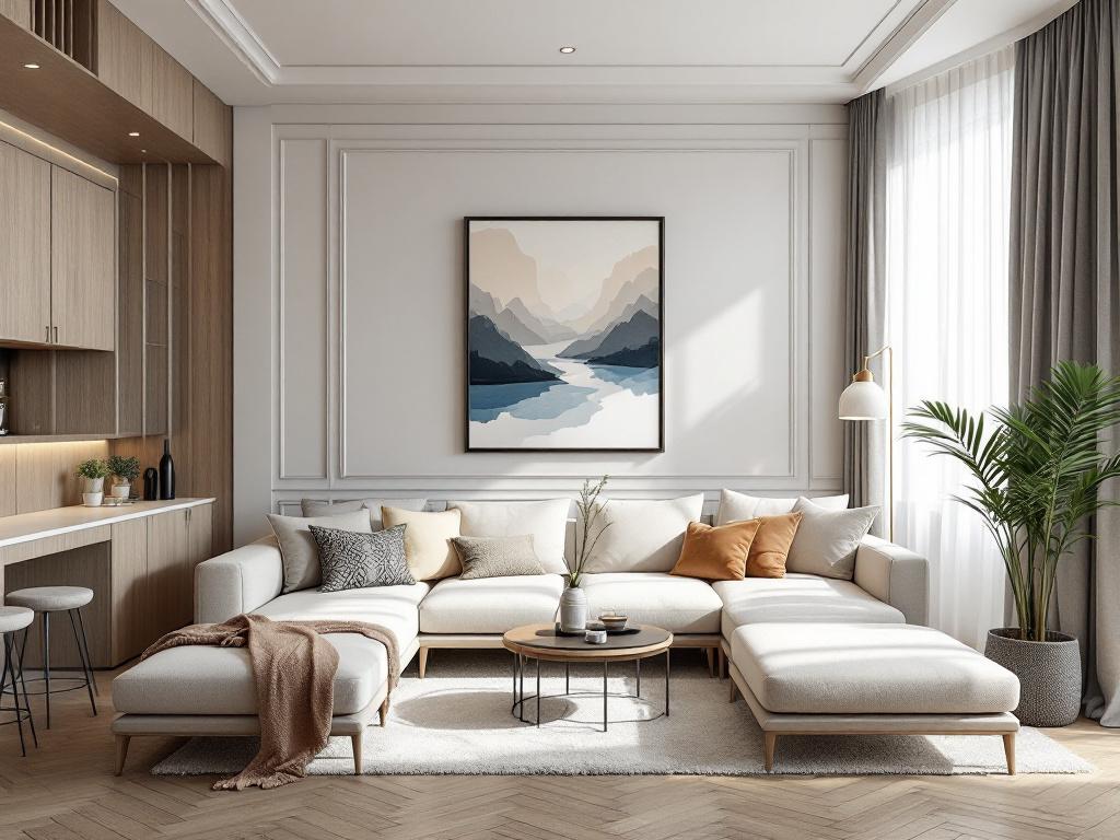 длинные шторы от потолка до пола в гостиной