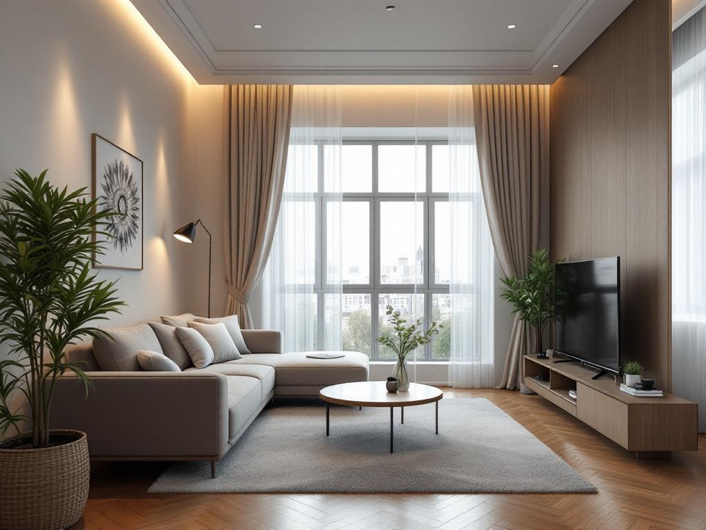 шкаф с зеркальными дверцами в спальне двухкомнатной квартиры