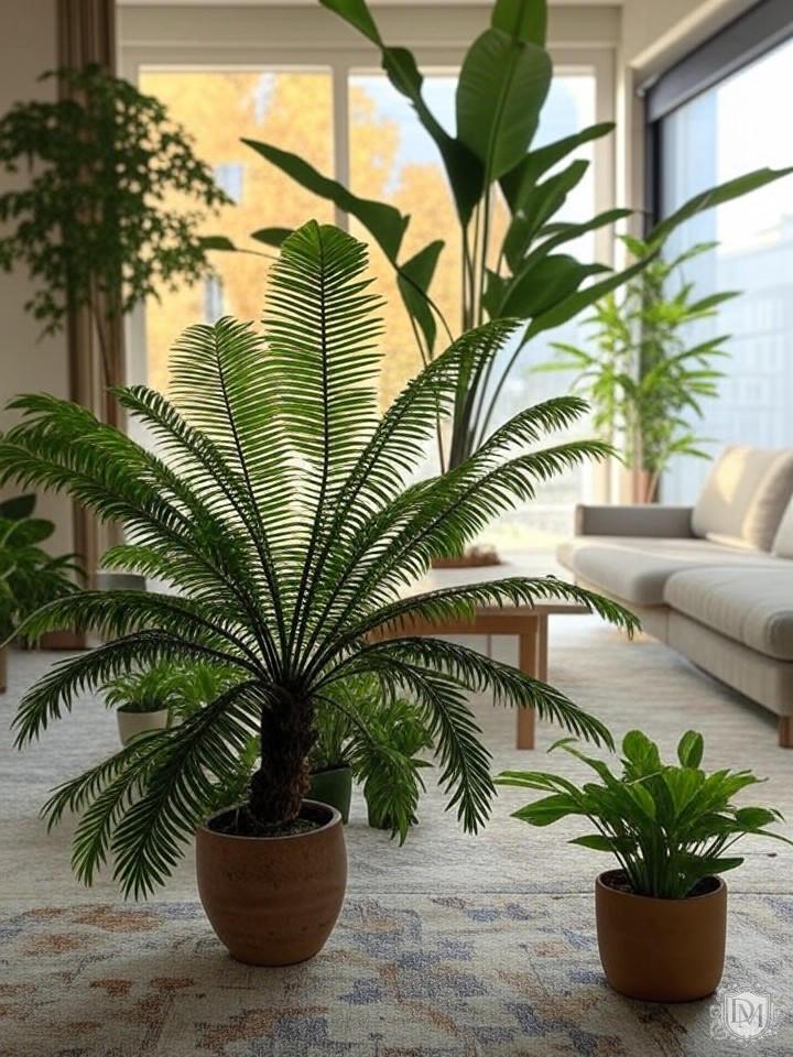Крупные растения в интерьере slow-дизайна