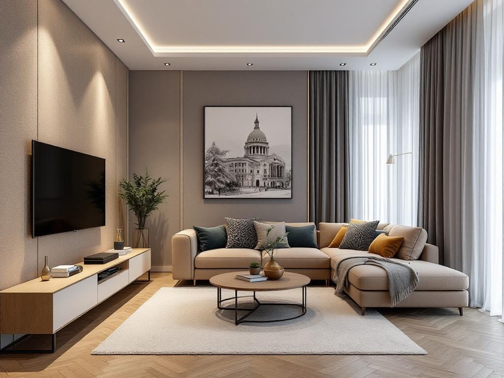 Тестирование цветовых образцов на стене