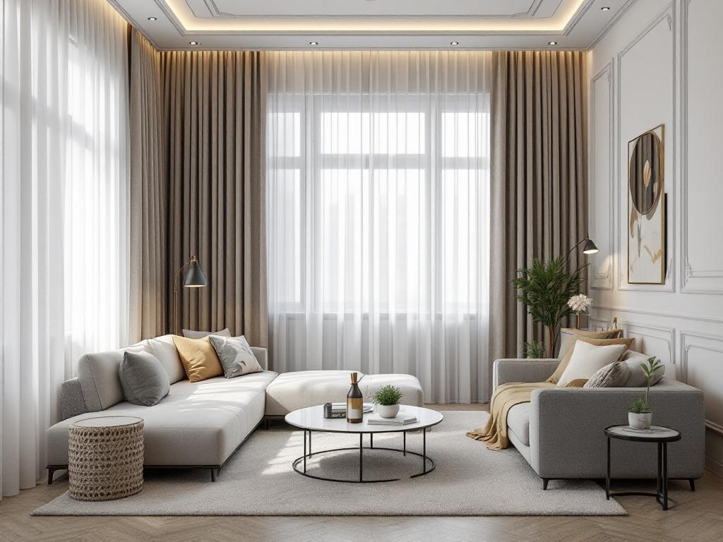 Дизайн эркера в угловой квартире с зоной отдыха