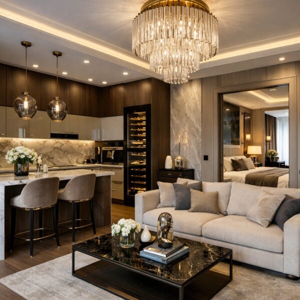 Дизайн трехкомнатной квартиры под ключ в Москве