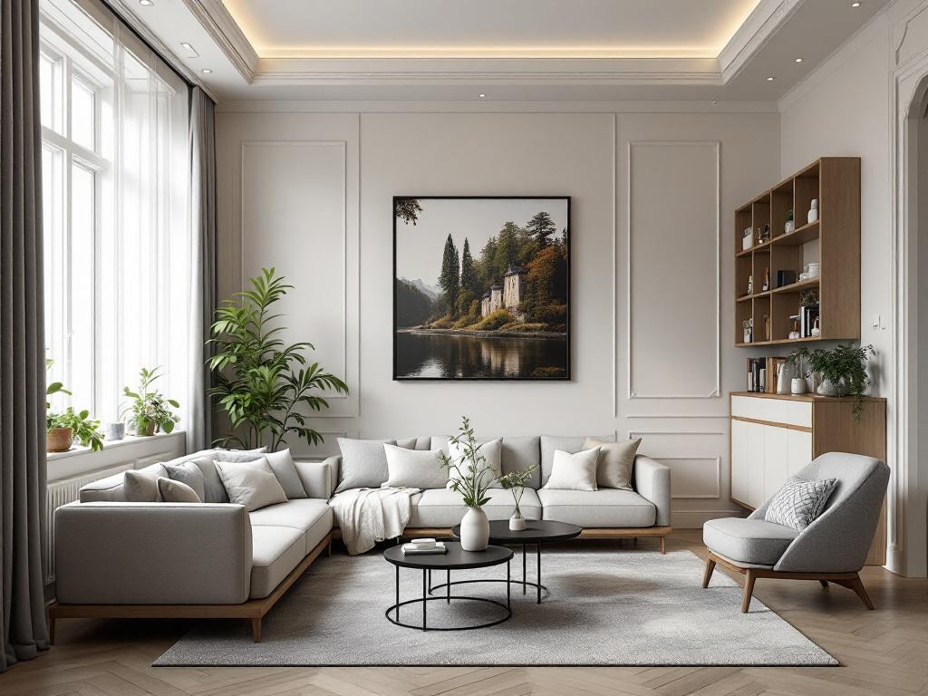 Функциональное зонирование маленькой квартиры с планировкой