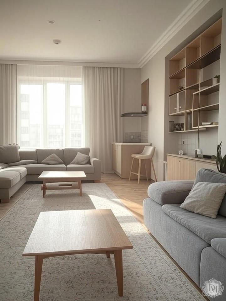 сравнение планировки студии и однокомнатной квартиры с изолированной кухней