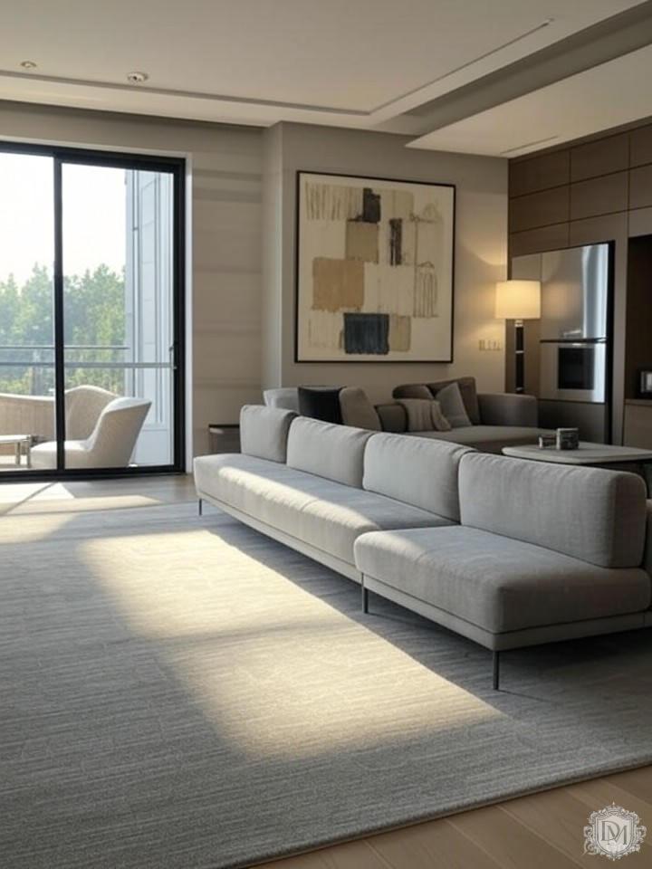 3D визуализация интерьера двухуровневой квартиры фотореалистичная картинка