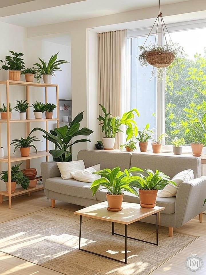 Подбор растений для разных зон двухкомнатной квартиры по освещённости