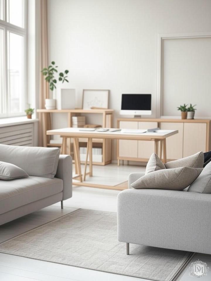 Скандинавский стиль в интерьере студии