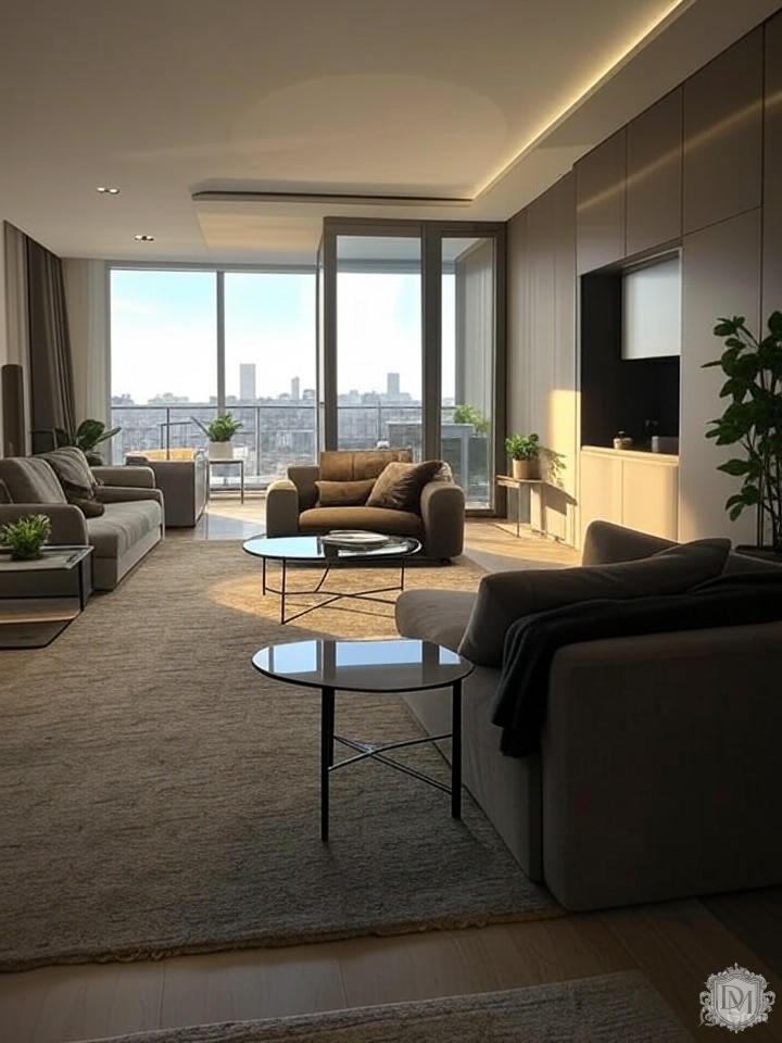 Зонирование большой квартиры в проекте планировки