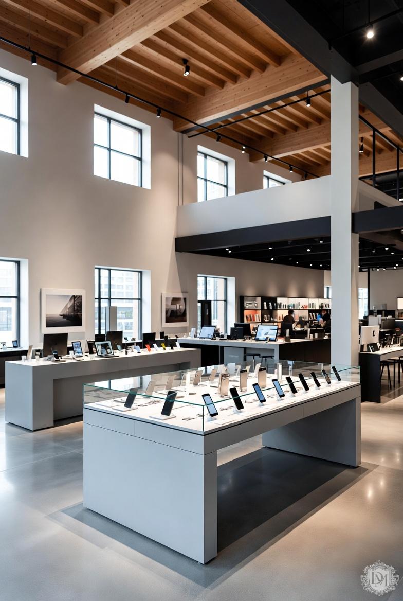 Флагманский магазин с инновационным дизайном интерьера